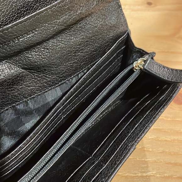 Burberry Black/Brown Metallic Leather Wallet - Picture 11 of 16